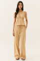 Calça Reta Lia Bege
