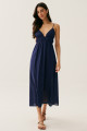 Vestido Midi Olivia Azul Marinho