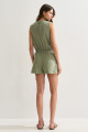 Macaquinho Shorts Saia Helena Avocado Claro