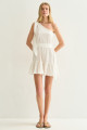 Vestido Um Ombro Iara Off White