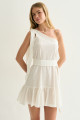 Vestido Um Ombro Iara Off White