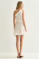Vestido Um Ombro Iara Off White