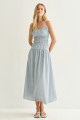 Vestido Midi Solana Azul