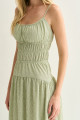 Vestido Midi Solana Verde Avocado