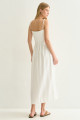 Vestido Midi Melissa Off White