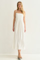 Vestido Midi Melissa Off White