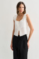 Blusa Babado Gaby Off White