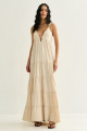 Vestido Luna Longo Natural