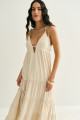 Vestido Luna Longo Natural