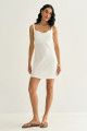 Vestido Curto Valentina Off White