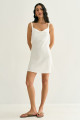 Vestido Curto Valentina Off White