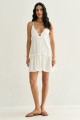 Vestido Curto Clara Off White
