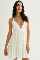 Vestido Curto Clara Off White