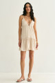 Vestido Curto Clara Natural