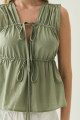 Regata Dupla Amarração Sara Avocado Claro