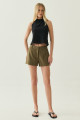 Shorts Stripe Yuna Verde Militar