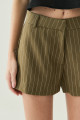 Shorts Stripe Yuna Verde Militar