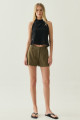 Shorts Stripe Yuna Verde Militar