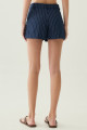 Shorts Stripe Yuna Azul Marinho