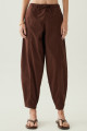 Calça Tricoline Cindy Marrom
