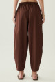 Calça Tricoline Cindy Marrom