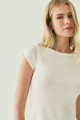 Blusa de Malha Lumi Off White