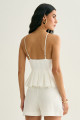 Regata Plissada Julia Off White
