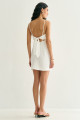 Vestido Amarração nas Costas Eloise Off White